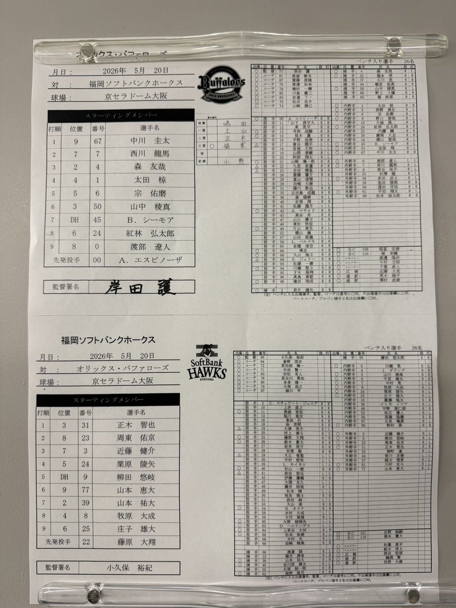 阪井日向 スポニチオリックス担当 tweet media