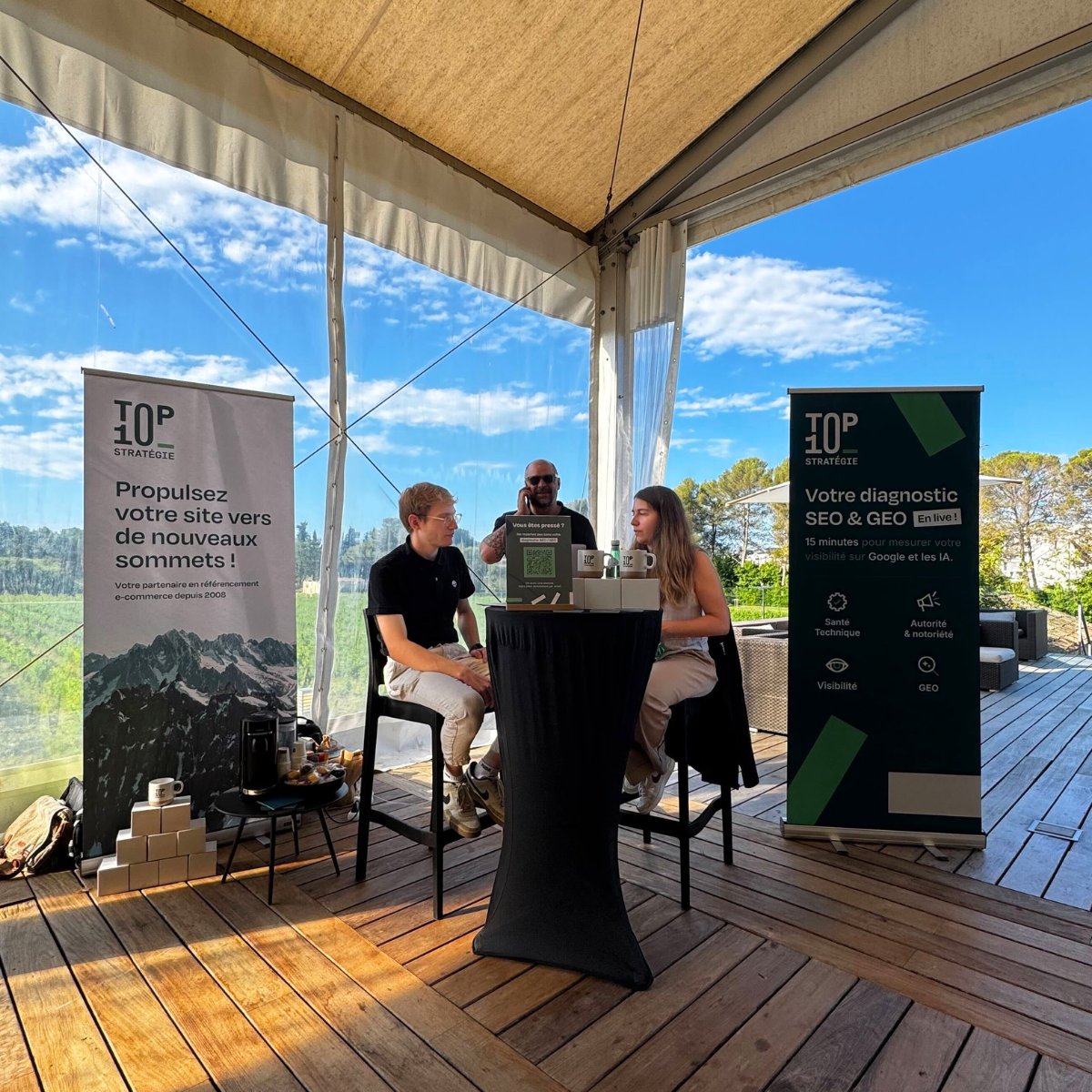 top10strategie's tweet photo. 📢 TOP 10 Stratégie à l’E-Comm’Event Montpellier : c’est le JOUR J ! 🎉

Venez nous rencontrer et obtenez un diagnostic SEO / GEO gratuit de votre site web 🥳

📅 20 mai 2026 • 9h30-19h 📍 Domaine de Verchant 🎟️ Entrée gratuite → https://t.co/AaHaxSx2nf
#SEO #Ecommerce https://t.co/QsZE9k0lpK