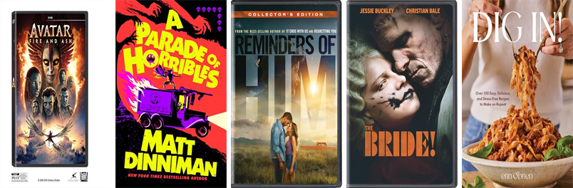 ShirleyPublic's tweet photo. This week the Hazen Memorial Library has 36 new books and three new movies.  New items include Avatar. https://t.co/xL6ODonRwe https://t.co/g9UIcSLDv1
