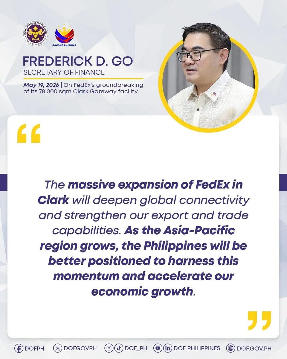 Department of Finance tweet media