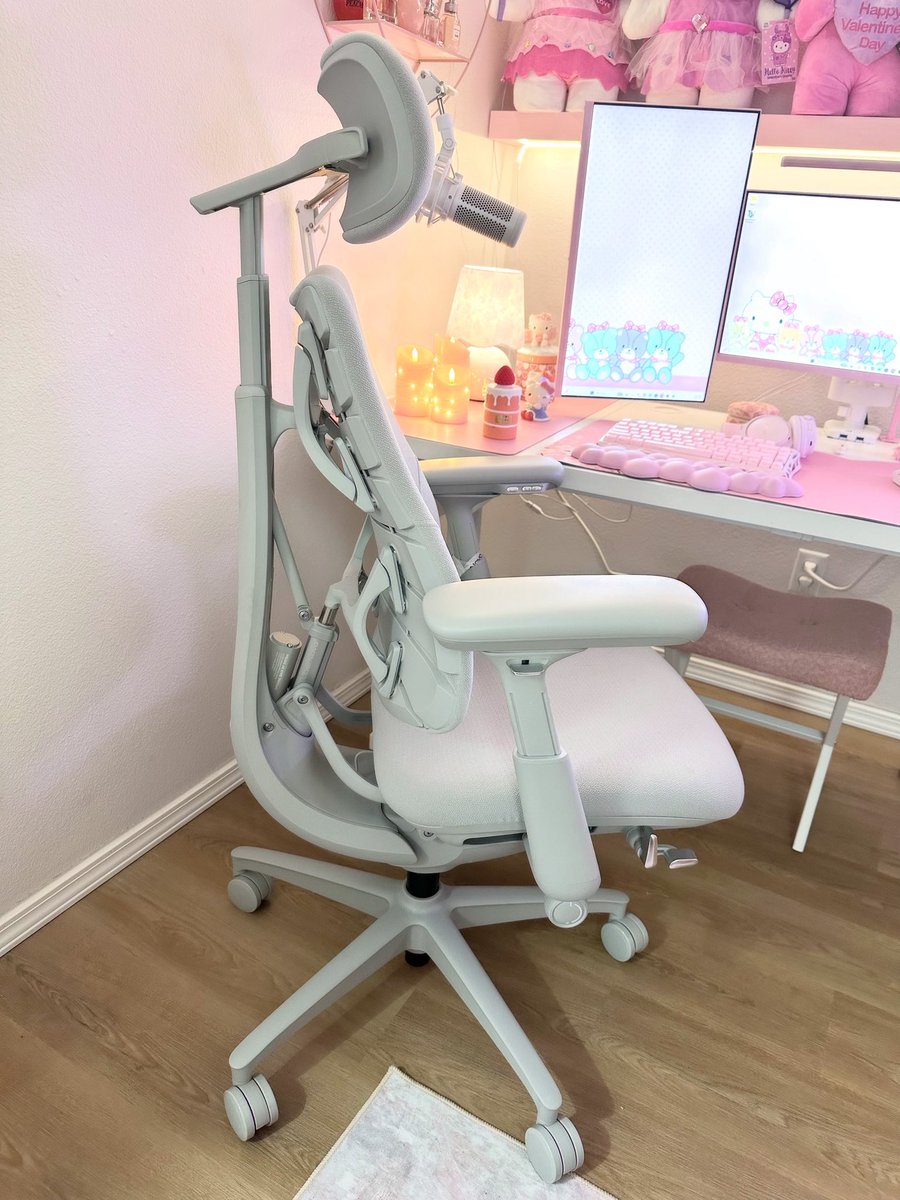 GladiatorJessi's tweet photo. I’ve suffered from back pain all my adult life including muscle spasms. I decided to ditch the “aesthetic” type chairs and go with one that’s actually good for my spine- specifically my lumbar support. This is the LiberNovo. It even does a spine massage, ty to the bf 🙏🏼😌 https://t.co/sfkDf3TzWC
