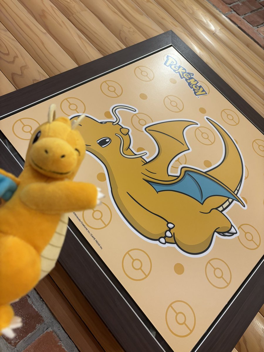 OL_meshi's tweet photo. 先月コメダ珈琲がポケモンキャンペーンで
札幌の店舗がカイリュー（とても可愛い）とコラボでしたので行ってきました🥺🩷
カイリューのシロノワールと一緒に
可愛いパネルもご査収くださいませ…🥺🩷
#ポケモン
#コメダ珈琲 
#カイリュー https://t.co/RHz6ySvTP4