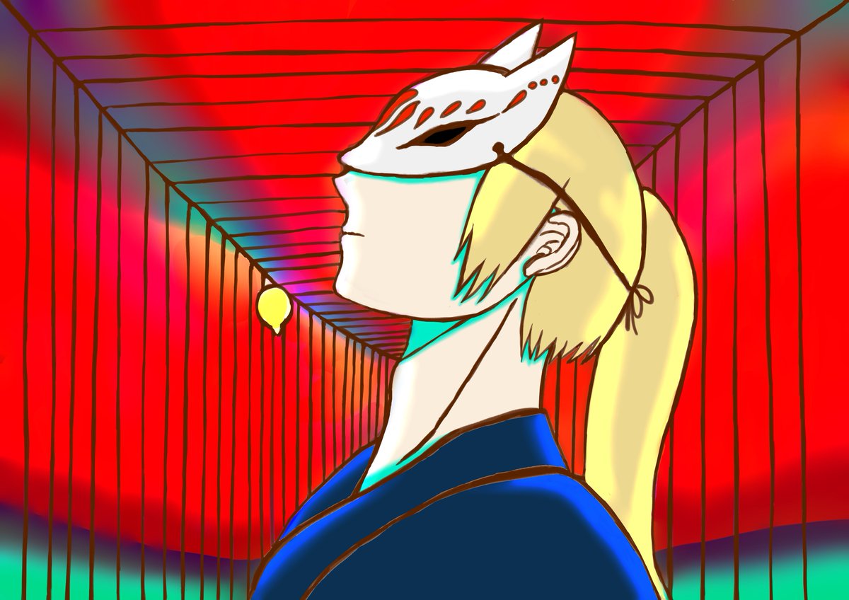 digilumi_ok's tweet photo. こんにちは！「素顔NG」イラスト第3弾です🦊

狐面を被った不思議な雰囲気の人物が印象的です！
色使いがとても美しく、幻想的な世界観が表現できています✨
思わず見入ってしまう素敵な1枚です😊

https://t.co/bVtb2PJaOZ #GENSEKI #イラストㅤㅤㅤ https://t.co/M6cvNtQCQ1