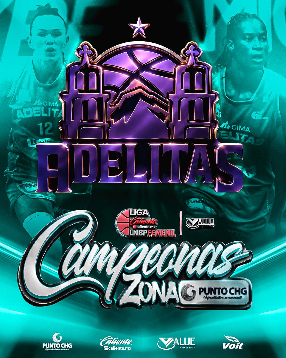 LNBPFEMENIL's tweet photo. FELICIDADES #Adelitas CAMPEONAS 🏆 ZONA PUNTO CHG 🏆
Liga https://t.co/ws22GnX9rM LNBP Femenil🔥🏀
Temporada 2026
@calientesports @puntochg @valuegf @voit_mx https://t.co/pbusk0eJ71