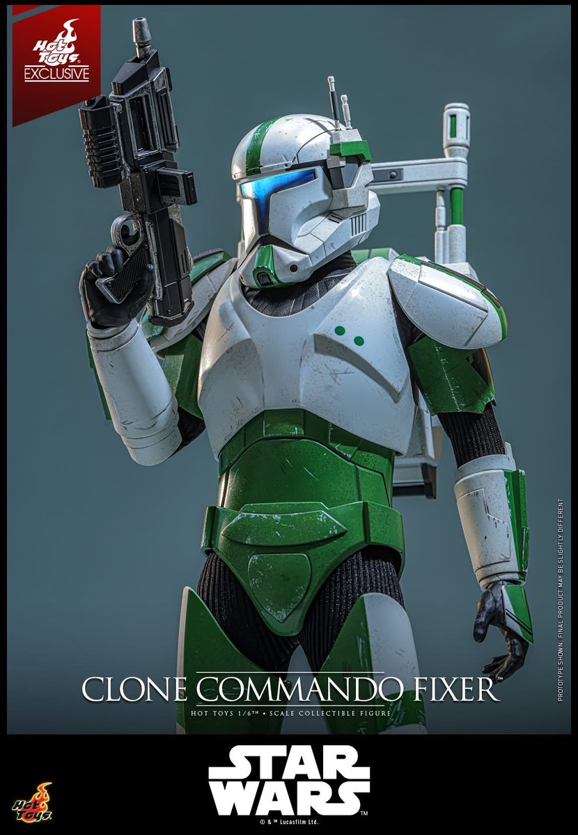 one6Update's tweet photo. #HotToys announced Fixer. This is limited to 2,500 pieces.
🧵3
#Sixth #SixthScale #HotToysCollectibles #ホットトイズ #actionfigures #Figures #MaytheFourth https://t.co/mAIymsxgjc