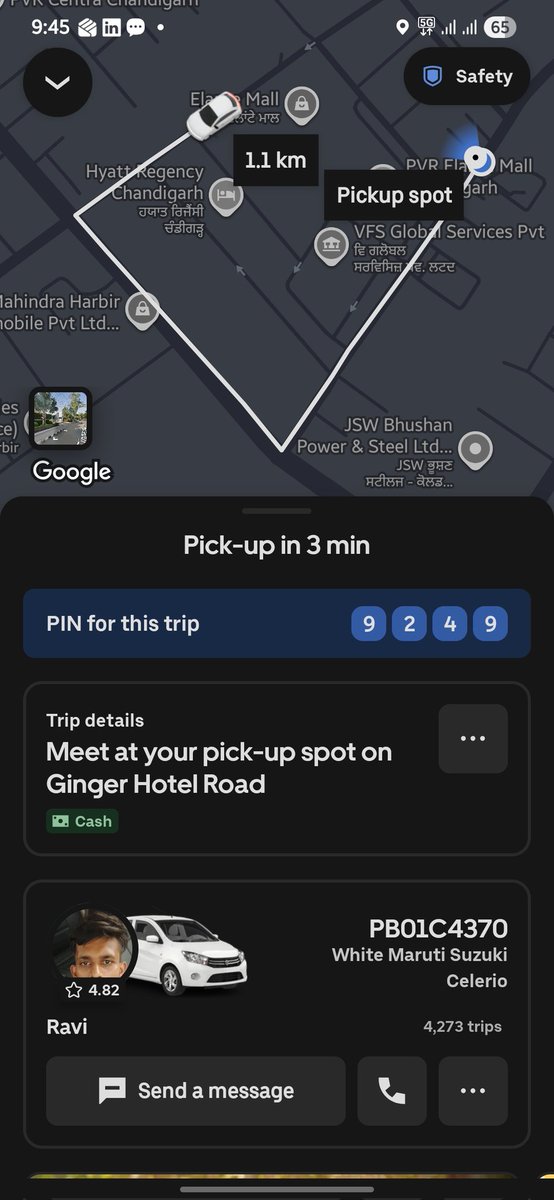 sumits967's tweet photo. @Olacabs @Uber I’m extremely frustrated! Tried booking a cab from Lemon Tree, Chandigarh to the airport. The driver called me and demanded ₹700, while the app showed ₹200-250. This is daylight robbery. Is this how you treat customers? Seriously considering deleting both apps. https://t.co/bN7aOdUizx