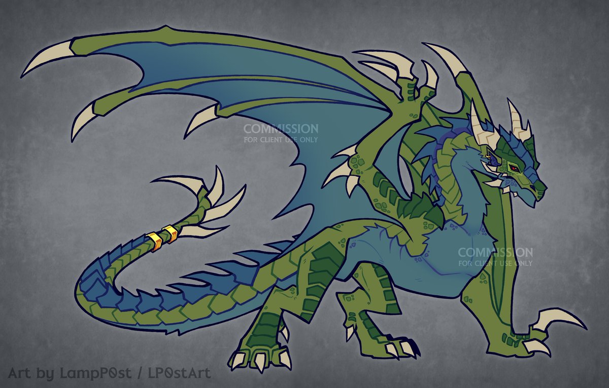 LP0stArt's tweet photo. Wyvern for @Rokzza ! https://t.co/twXv1wVknk