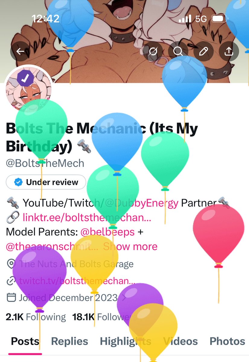 Bolts The Mechanic (Its My Birthday) 🔩 tweet media