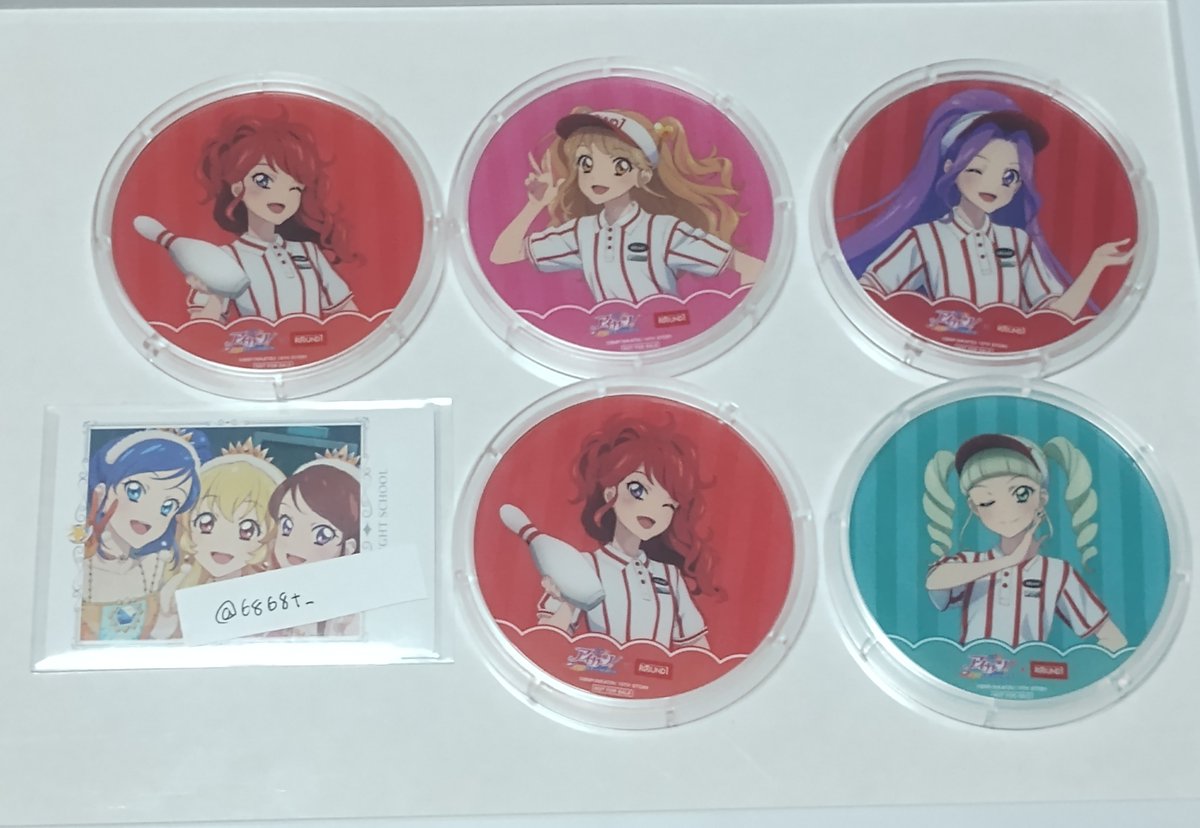 6868t_'s tweet photo. 【交換】アイカツ！ 10th STORY ～未来へのSTARWAY～×ROUND1 2024年

求 : いちご、あおい (各1)
譲 : ユリカ、みくる、美月、珠璃×2

郵送にてまとめの交換優先で探しております。
お気軽にお声がけ下さい。 https://t.co/kHefwSs8Da