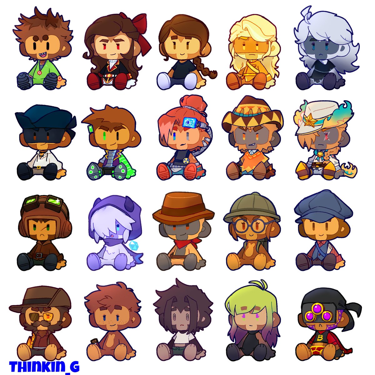 Thinkin_G0230's tweet photo. Part 3. It's addictive to do this lol. Still with some friend's oc.
#bloons #bloonsoc https://t.co/lp42PGrZxB