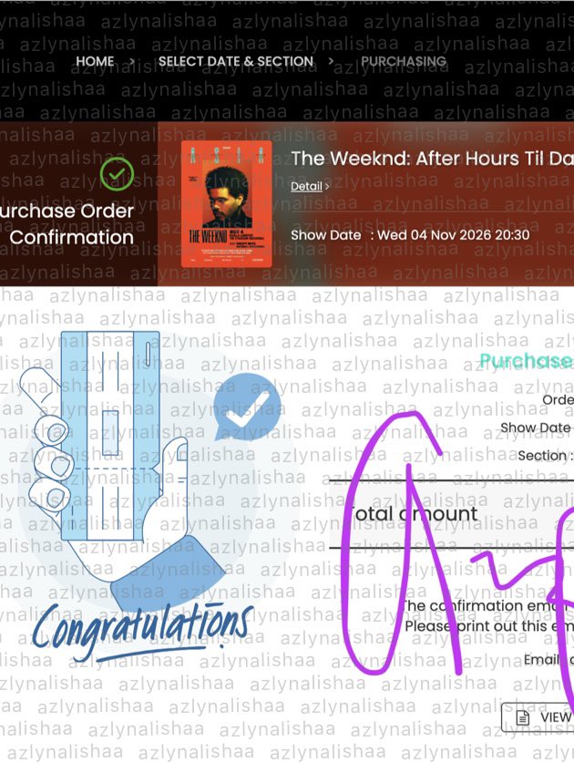 azlynalishaa's tweet photo. WTS #THEWEEKNDinKL

DAY 1 (4 NOV)
1x section 332 Row E

💵 RM492.56 (original price!)

RTS: got tickets to sit with my friends~

Can help with more proofs, DM if interested 🥰 https://t.co/8UtuN6gXLh