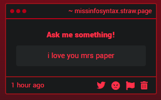 MissInfoSyntax's tweet photo. ❝Is it that hard to say my name, right?.. Even if I was married to Fold, I'm almost sure his surname is not just paper❞ https://t.co/z4OLobVDYA