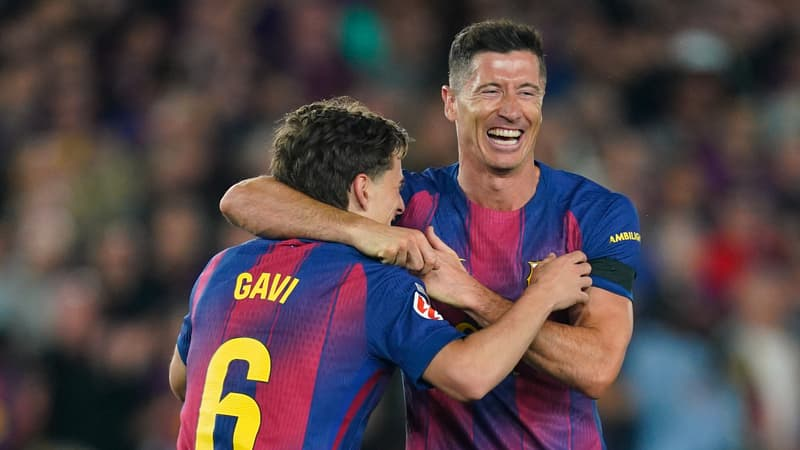 Lewandowski Friend 🎙️ Gavi on Robert Lewandowski saying he felt part of the Barça family ...