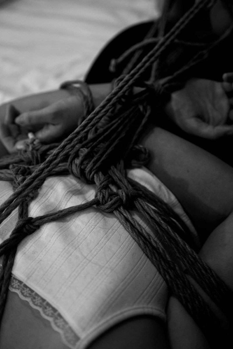 phukanchan's tweet photo. An unowned black cat, tangled in ropes and collared... under a temporary contract 🪢🐈‍⬛

📸🪢 : @darthplutonawa https://t.co/hjKYdgtq0D