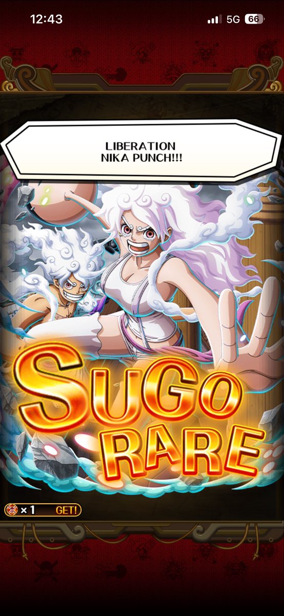OneScar22's tweet photo. I spent 500 gems to get to the super-limited pool rare recruit multi in the Shanks banner and never once got Luffy/Bonney, but pulled Bonney later on the free single? Freak off, man! I could have used those gems for different banners. #OnePiece #OPTC #OnePieceTreasureCruise https://t.co/AhHcn9lCgU