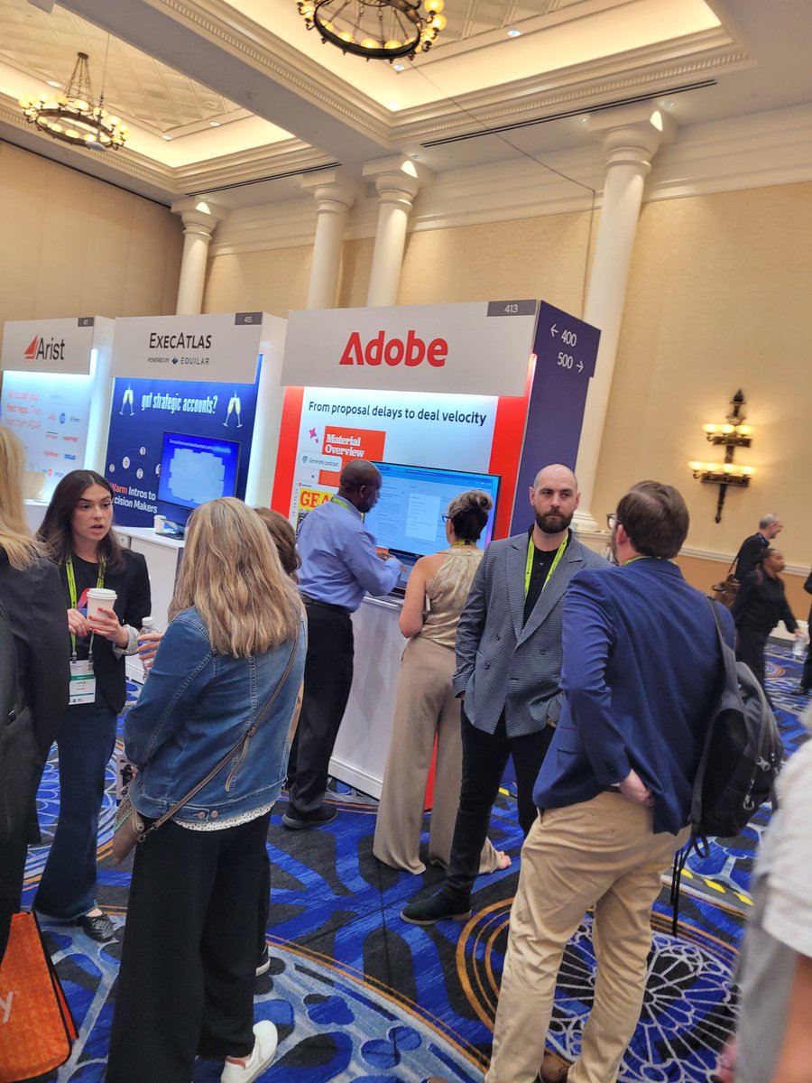 24Notion's tweet photo. Come join us booth 413: 
#Adobe is sharing how leading sales organizations are using AI at the document layer to move faster, build stronger buyer relationships, and win more competitive deals

#GartnerCSO #SalesLeadership #AIinSales #AdobeSales #RevenueGrowth
 #24NotionMedia https://t.co/7yL4vBdynO