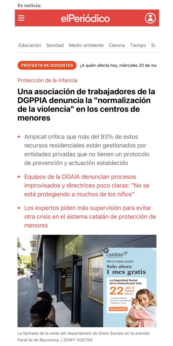 Trencats Asociación contra la violencia en escuela tweet media