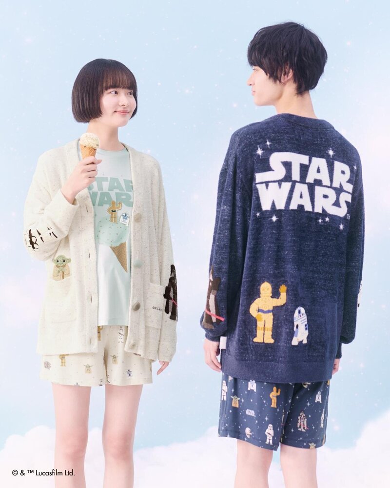 ジェラート ピケ「スター・ウォーズ」ルームウェア、ヨーダの刺繍