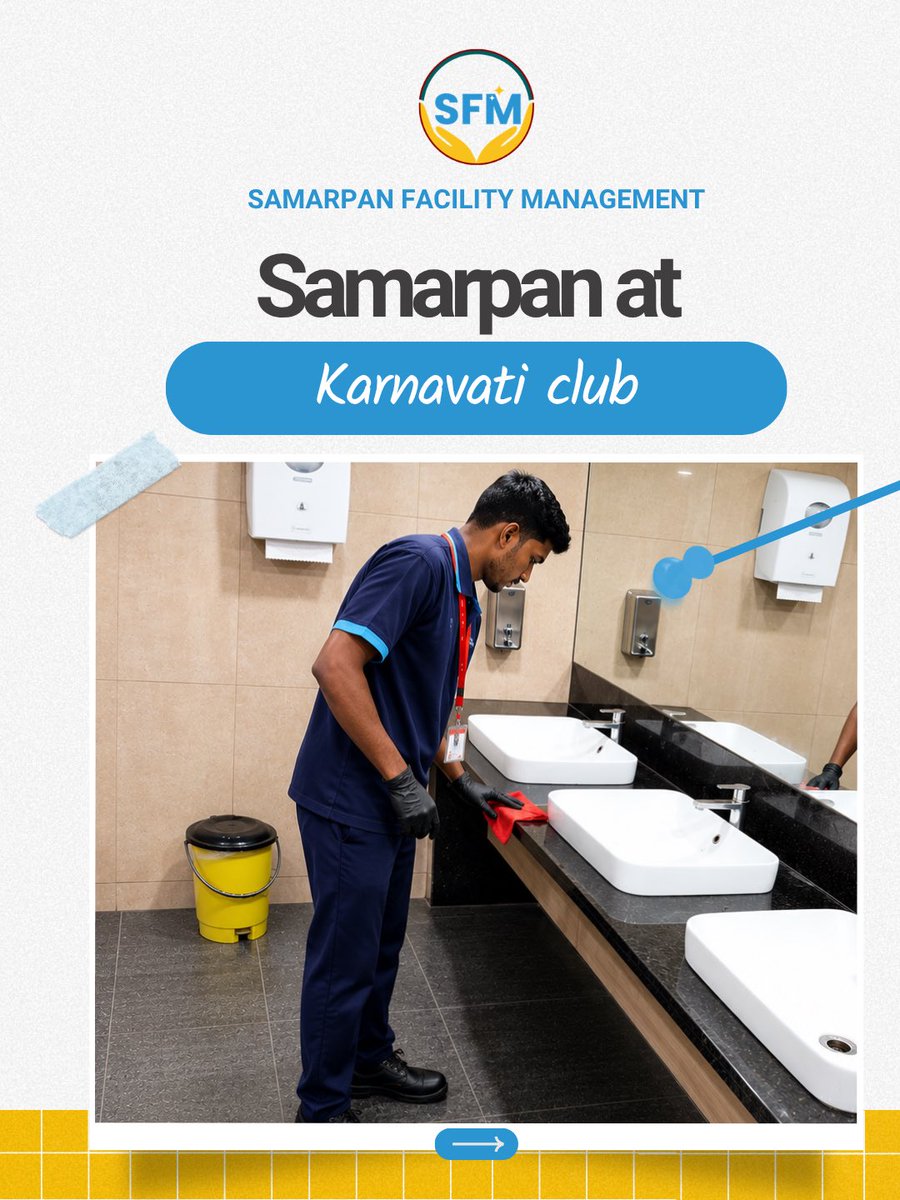 SamarpanFa68864's tweet photo. Ensuring spotless hospitality and delivering clean, well-managed spaces.
Samarpan Facility Management at  Karnavati club , Ahmedabad
Trained housekeeping teams performing specialized tasks beyond routine scope
.
.
.
#explore #post #facilityservice #management #ahmedabad https://t.co/sNwT2MhiYC