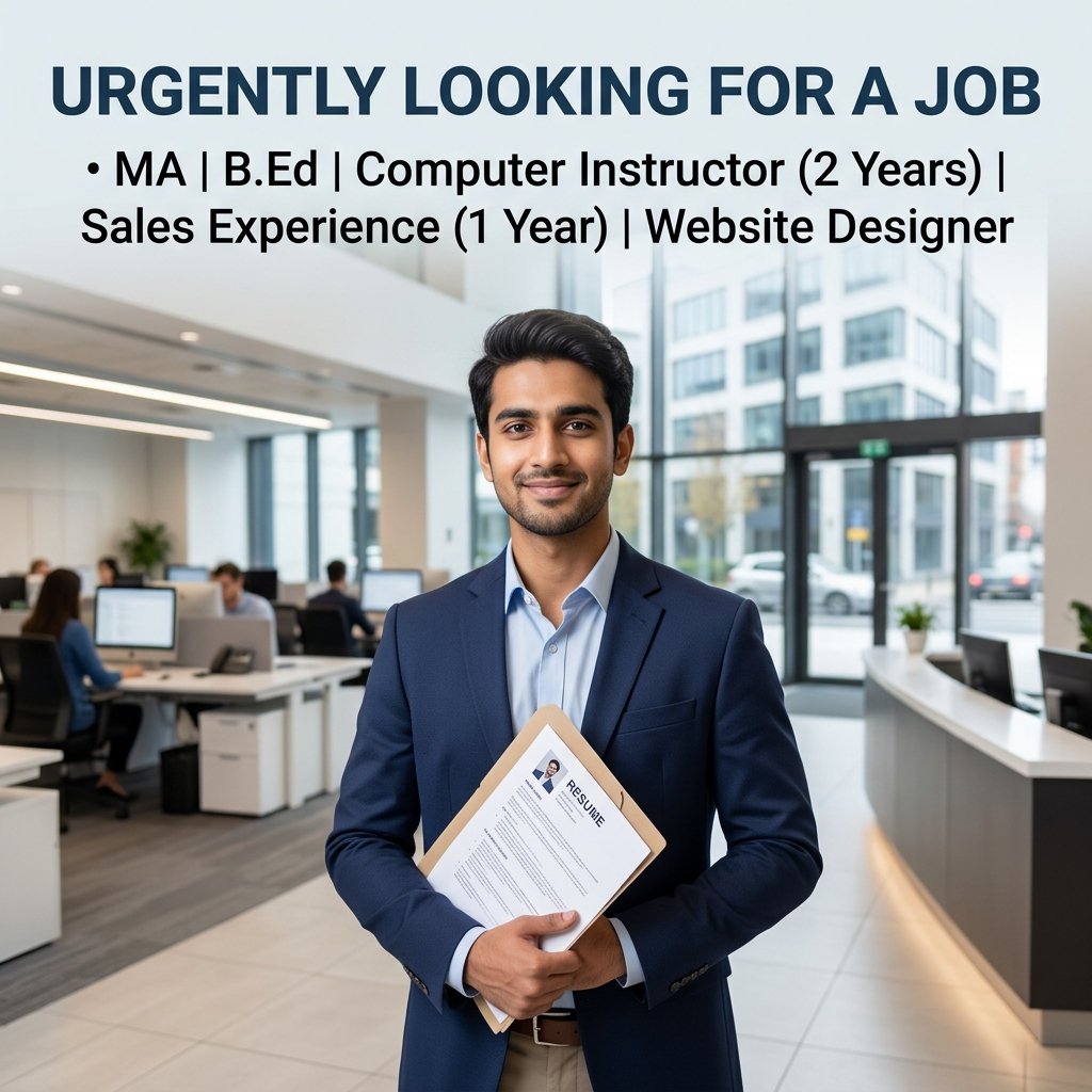fafthpass's tweet photo. Hello Everyone,

My name is Raiz Hussain Lone. I have completed MA and B.Ed. I also have experience as a Computer Instructor for 2 years and 1 year of experience in Sales. I also have knowledge of Website Designing and computer operations.

If anyone knows about any vacancy or https://t.co/GnwqPdKez1
