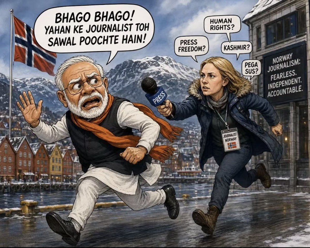 krrpraful's tweet photo. @SushantBSinha Stop upper-caste genocide, reelbaaz casteist thug hitler Modi. @HelleLyngSvends, you might teach some journalism to the pimp godi media in India. #Prafulkr
Some people are getting arrested because he told time is 1.30 https://t.co/E1gonFRWjv