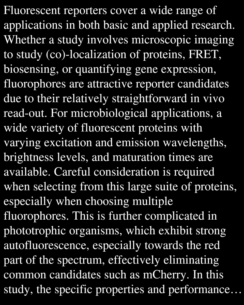 WCBO's tweet photo. A Spectrum of Possibilities: A Systematic Evaluation of Fluorescent Proteins in Cyanobacteria

Hasenklever, D., Boecker, J., Grankin, A., Sener, F., Axmann, I. M., Behle, A.
https://t.co/xTxQVkVMUg https://t.co/8DkZcg07ah
