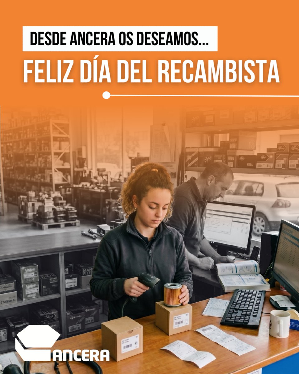 ancera_social's tweet photo. ¡Feliz Día del Recambista!

🟠Hoy, 20 de mayo, coincidiendo con el aniversario de ANCERA celebramos el Día del Recambista. https://t.co/08Hx2NZT1c