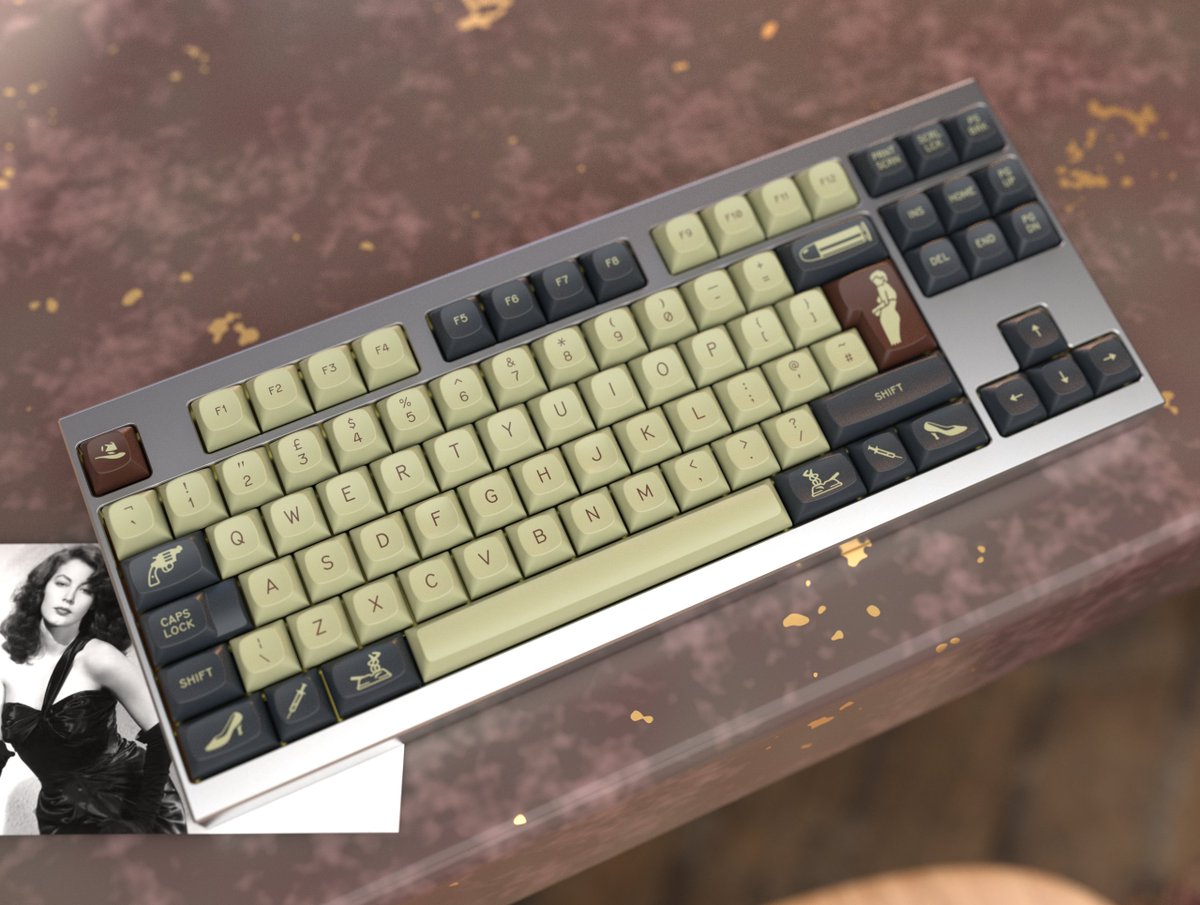 KBDfans's tweet photo. [Groupe Buy] GMK MTNU Welles
GB date: May 15 to June 15, 2026
Material: Doubleshot PBT
Inspiration: Film Noir
Designer: Maxmax13
Vendor:
US: Cannonkeys
EU: Eloquent Clicks
CN: KBDfans
UK: ProtoTypist
CA: Unikeys
SEA/SGP: KTechs
AUS/OCE: KeebzNCables
#GMK #Keycaps #Mechanicalkeyboard #KBDfans