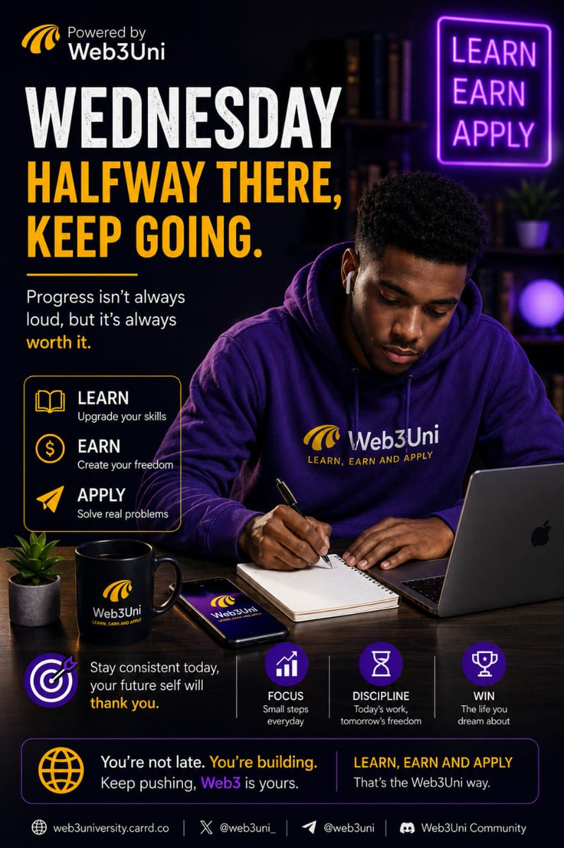 web3uni_'s tweet photo. Keep going
We do better till we do best
You're almost there
It's definitely worth it

Web3uni is open for you. https://t.co/tFKVEOMm52