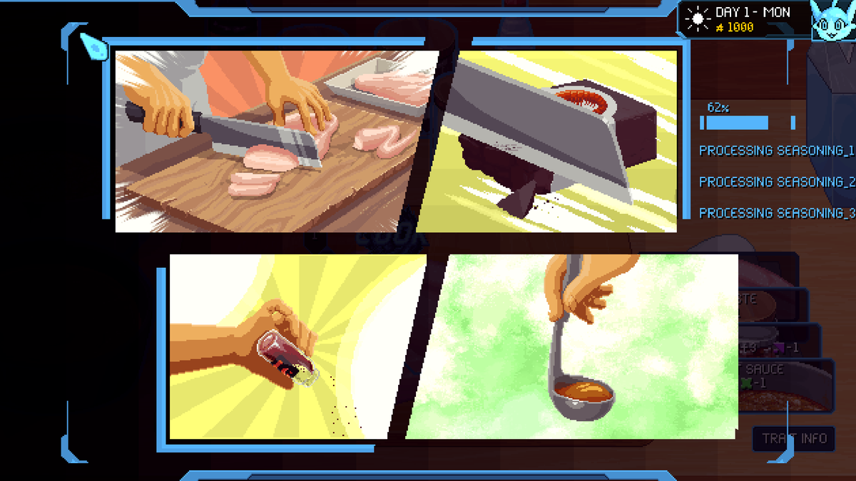 EGRInteractive's tweet photo. No AI. These are made with Godot, Krita, and sweat and tears of our dev team!
#izakaya #cooking #indiegame https://t.co/RrY7Vak5MP