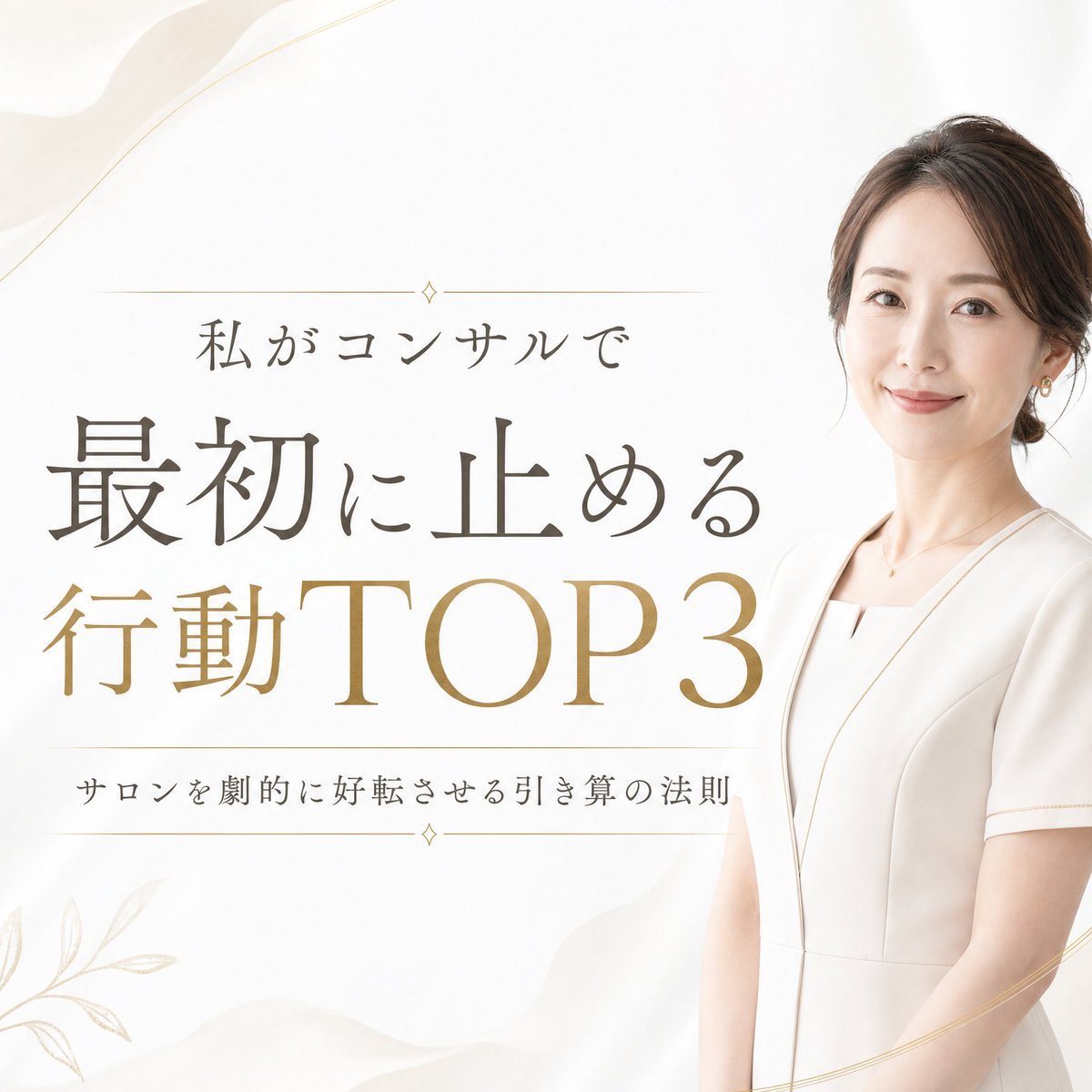 PV__tw's tweet photo. 【サロンオーナー必見】私がコンサルで最初に止める行動TOP3

売上を上げたいと焦るあまり、
実は「逆効果」な行動をしていませんか？

私がサロンのコンサルに入らせていただく際
「これストップしましょう」と
真っ先にお伝えする鉄板の3つをご紹介します。

① 「とりあえず」の広告費投入
ターゲットや予約への導線が
整っていない状態での広告は
穴の空いたバケツに水を注ぐようなもの。
まずは選ばれる土台作りが先決です。

② メニューを増やす
「売上が上がらないから…」と
安易にメニューを増やすのはNG。
何が強みのサロンか分からなくなり、
材料費や技術の負担だけが増えてしまいます。
まずは看板メニューを磨き上げましょう。

③ リピーター様を後回しにする
新規集客ばかりに時間とお金をかけ
今通ってくださっているお客様へのフォローが
手薄になっていませんか？
サロンの安定的な売上は、リピーター様から生まれます。

ドキッとした方は、焦らなくて大丈夫です。
まずはこの3つを止めるだけでも
サロンの状況は必ず好転し始めます。

忘れないように保存して
定期的に見直してみてくださいね。
サロン経営に関するお悩みは
お気軽にDMやコメントでご相談ください。

▼5分で分かるサロン構造診断
プロフィールからご覧いただけます