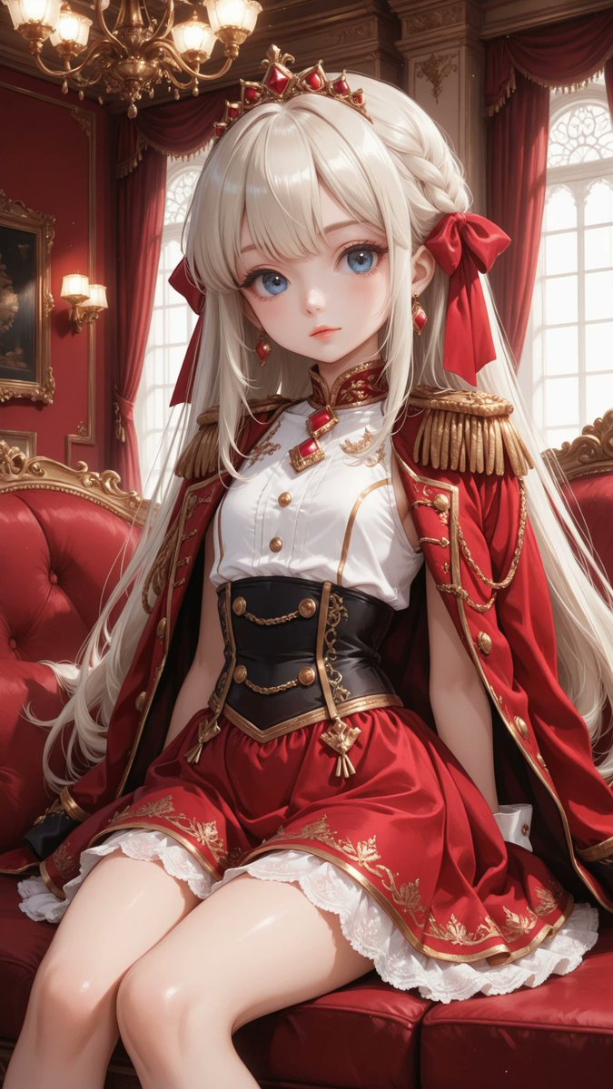 アリスさんのプロンプトで生成したらこんなに可愛くなった…💕 王族感と