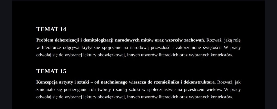 Henryk | przecieki/wyniki maturalne tweet media