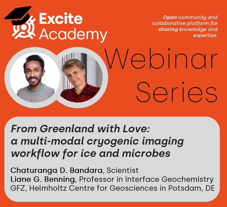 EXCITE_network's tweet photo. 🚨Tomorrow: don’t miss our webinar on hidden interactions in Greenland ice! ❄️🔬 
Join to explore how cryo-SEM and multi-modal imaging reveal interactions in ice.  
⏰ Thu 21 May | 12:00–12:30 CEST 
🔗 Register: https://t.co/SpXojrxQtY https://t.co/2lwSS7N7iu