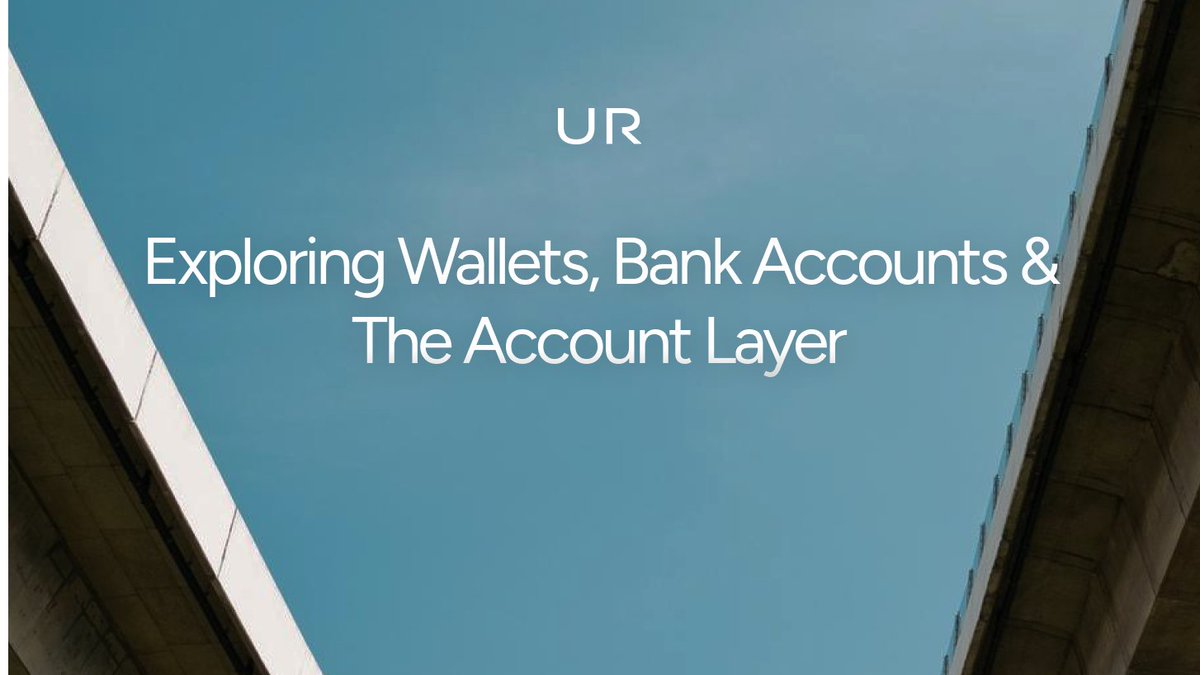 UR_global's tweet photo. A wallet holds tokens. An account layer holds a financial life.

The difference is structural. And that's why the next generation of wallets are integrating composable financial stacks for their needs. https://t.co/ABVWMlbrI2