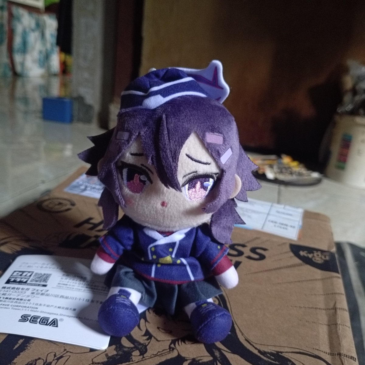 Krasa06's tweet photo. Ehehheehhehhehehehehehehhe

Mini plush Haruka has arrived 💜💜💜

#伊草ハルカ https://t.co/YnNqtrDROo