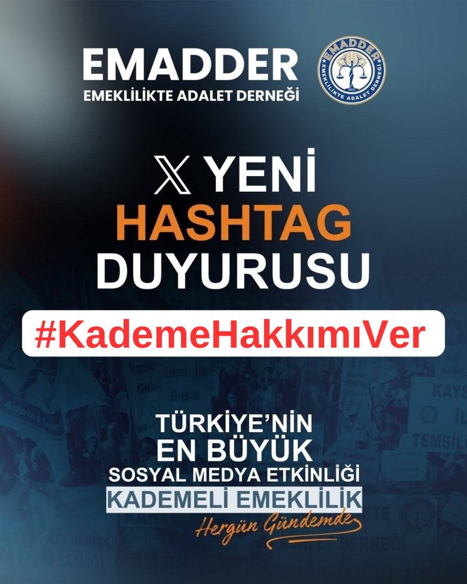 EMEKLİLİKTE ADALET DERNEĞİ ⚖️ tweet media