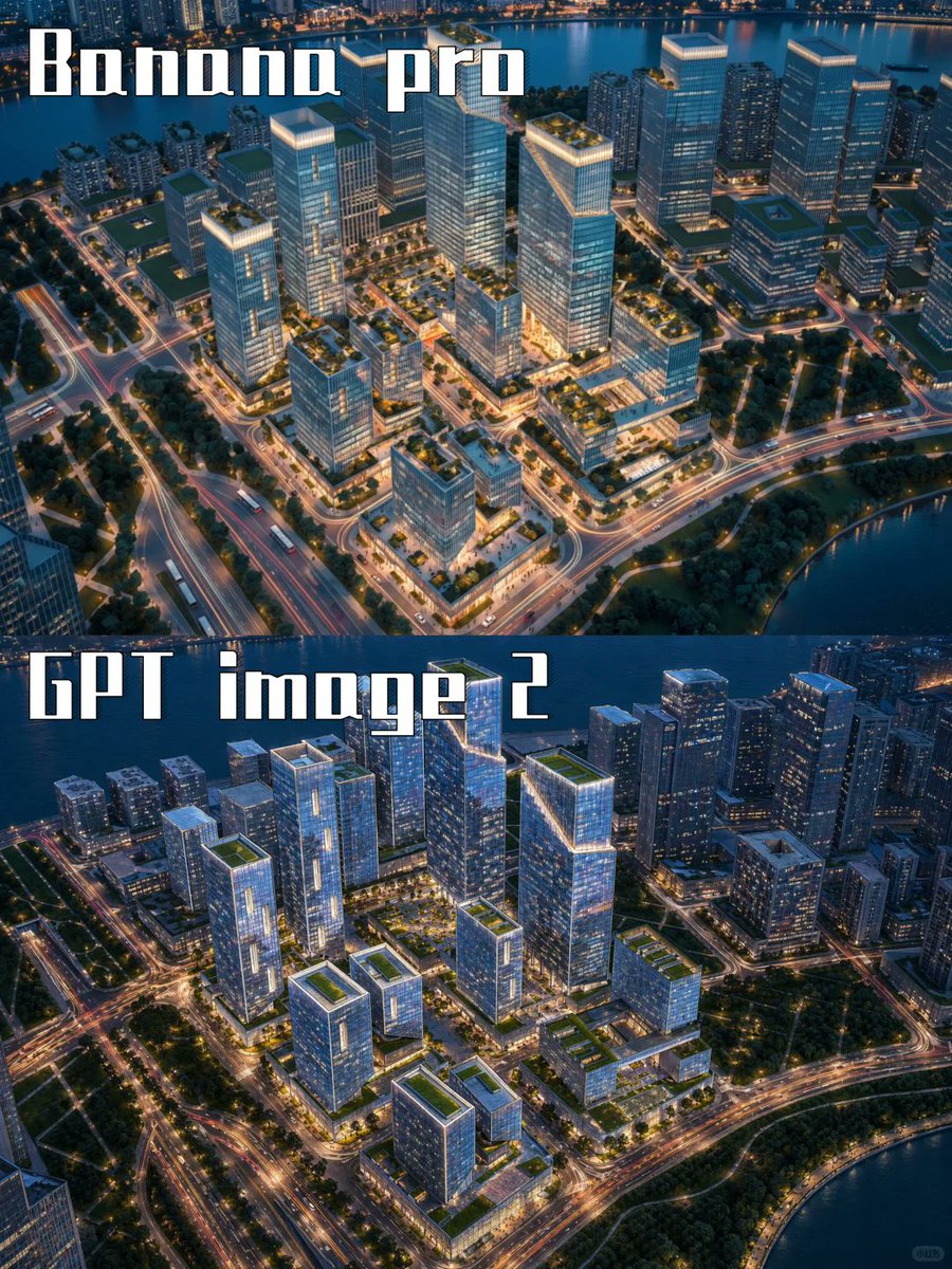 Night Skyscraper AI Model Comparison