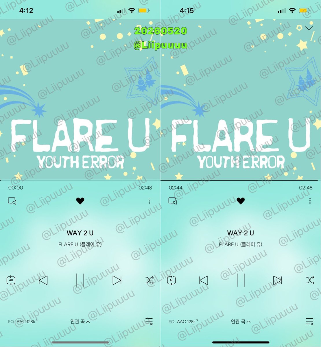 Liipuuuu's tweet photo. #FLAREU #플레어유 #YOUTH_ERROR #WAY2U
#WAY2U_Streaming
20260520 16:30 https://t.co/n72lLk4iGK