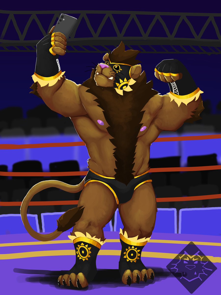 leol a lion artist tweet media