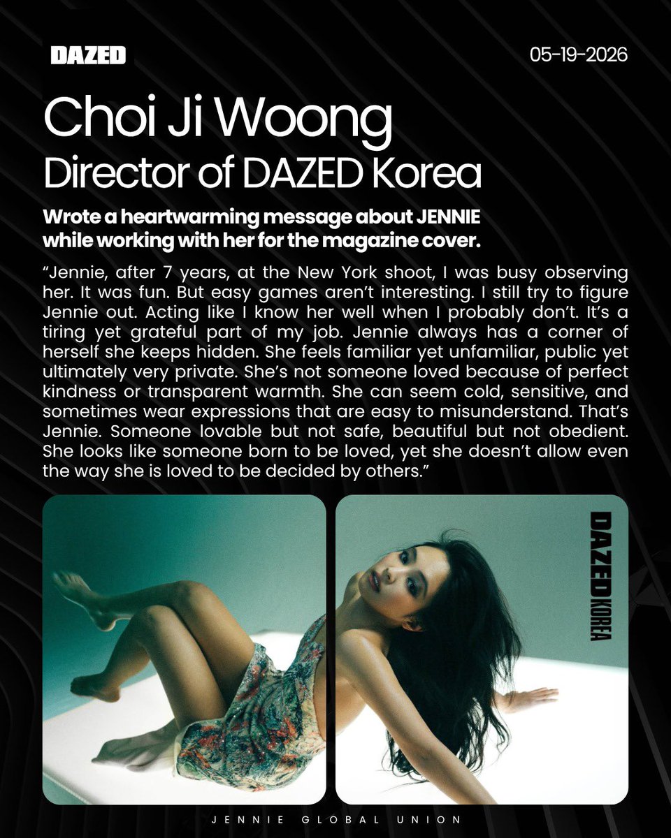 Jennie Global Union tweet media