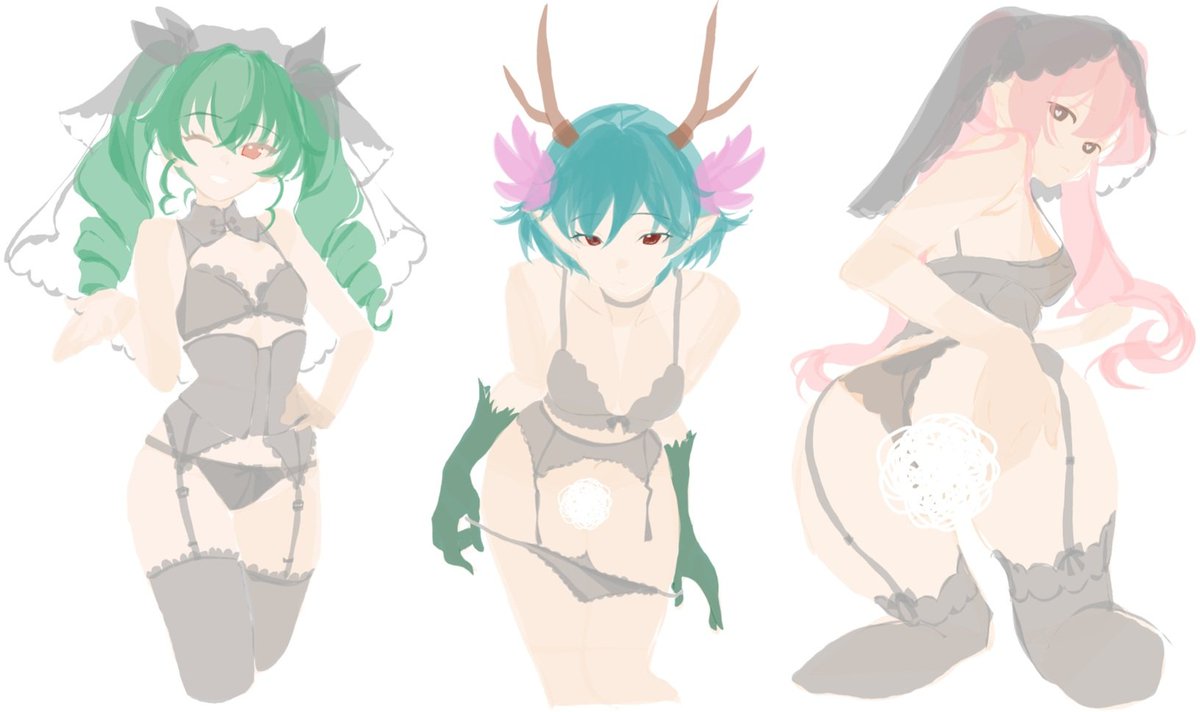 enn_tmrw's tweet photo. WIPs https://t.co/vvsLssmtLH