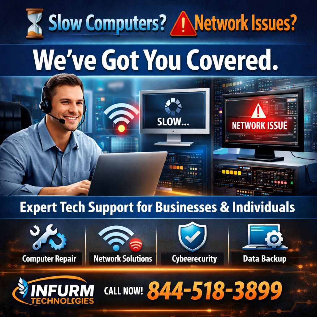 infurm's tweet photo. 💻 Infurm Technologies keeps your business running at its best! From web design and cybersecurity to mobile &amp; remote tech support—we do it all.
#InfurmTechnologies #TechSupport #WebDesign #CyberSecurity #ITServices #LasVegasBusiness #infurm https://t.co/Otpr4UcFJJ