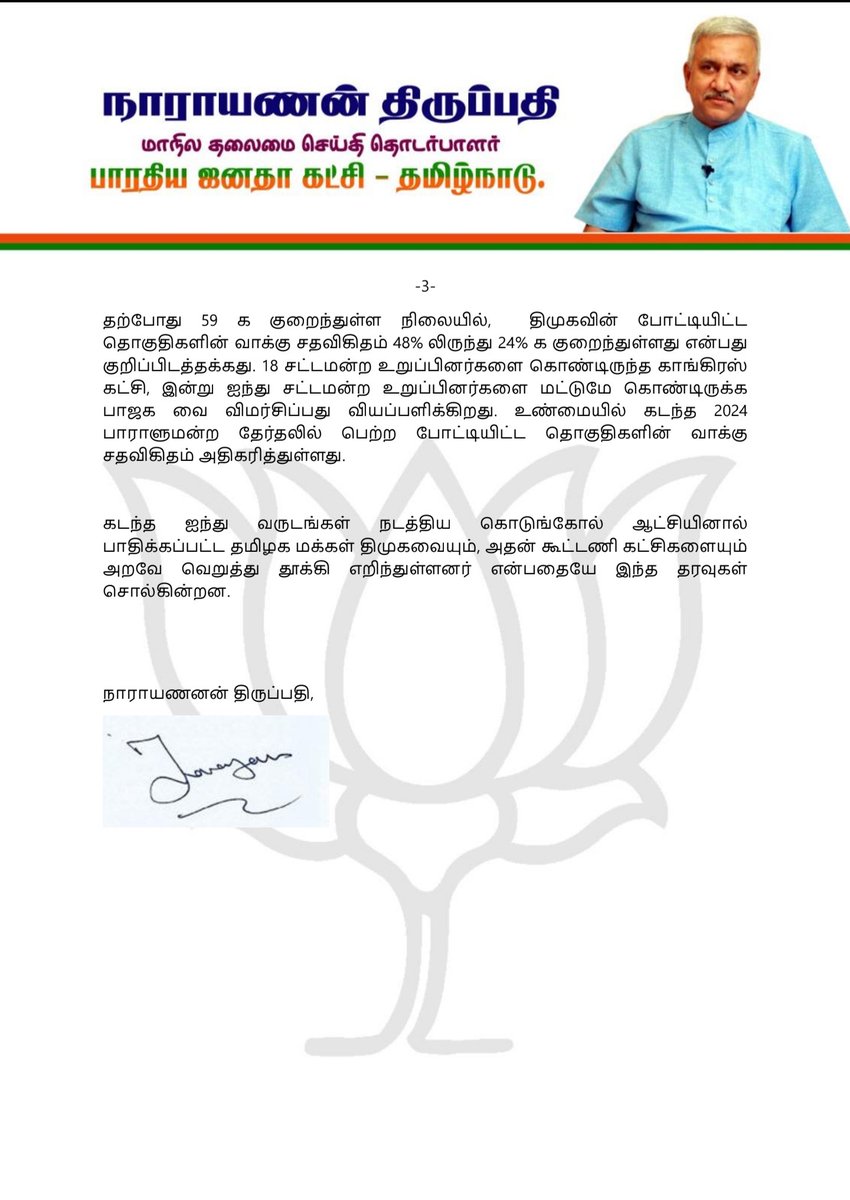 BJP Tamilnadu tweet media