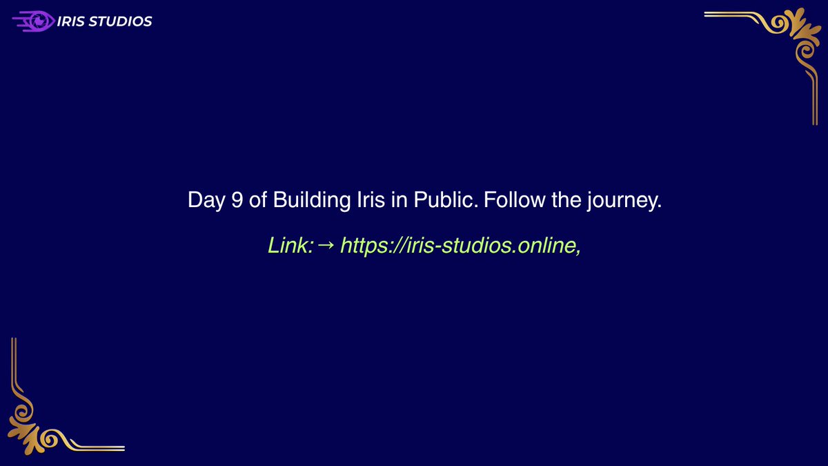 irisstudios_HQ's tweet photo. Day 9. Still building. 
https://t.co/gLH7OCRJ21
#IrisStudios #BuildingInPublic #Day9 #WebAgency https://t.co/GiHEgh6lI9