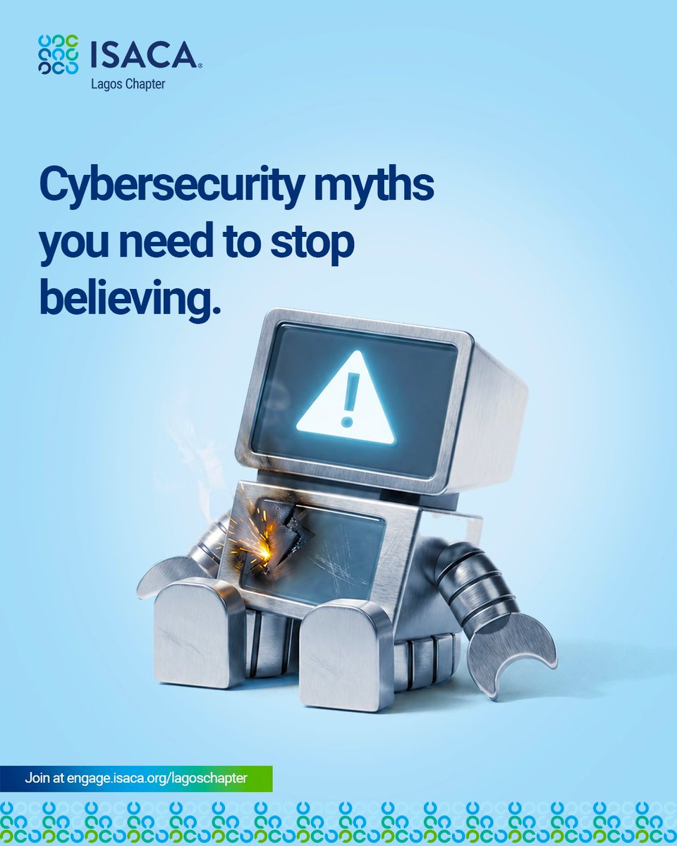 ISACALAGOS149's tweet photo. โHackers only target big companies.โ
โIโm too small to be hacked.โ
Cybersecurity myths like theseโ๏ธ still put people and businesses at risk every day.
Awareness is your first layer of protection. Stay informed. Stay secure.
#CyberSecurity #ISACALagos #CyberAwareness https://t.co/yeX3Q1CFSS