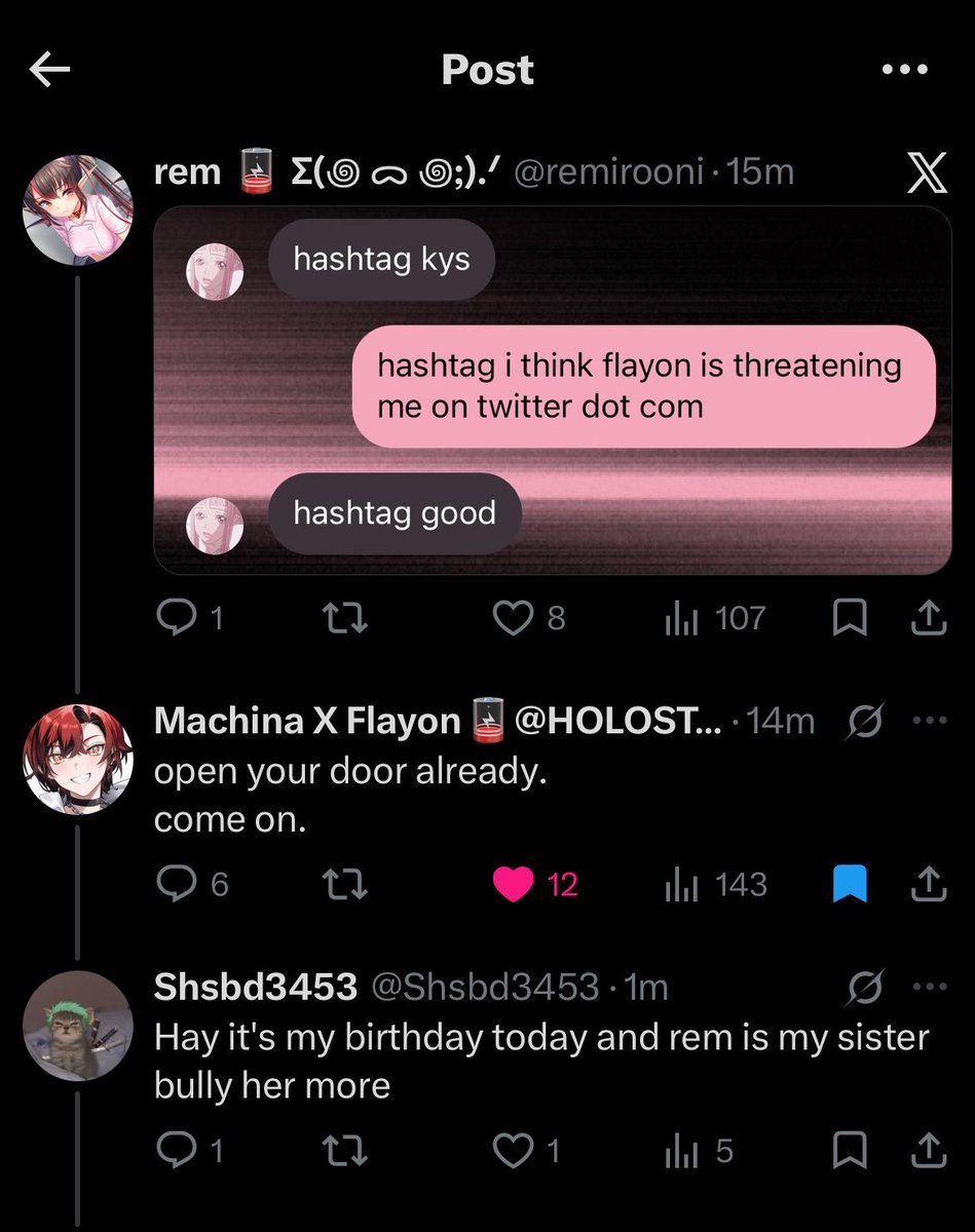 rem 🪫 Σ(꩜ ᯅ ꩜;)⁭.ᐟ tweet media