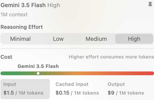 neruplan's tweet photo. Gemini 3.5 Flashがリリースされたが、agentic and coding modelとあるね。
https://t.co/pD7MkuXdJU

コーディングモデルのようでNano Bananaの新しいモデルの発表ではない！

Windsurfで軽く校正のテストしたところいまいち。Claude OpusやCodexの比較のためにプログラミングのテストもする予定 https://t.co/xSq0sUcP86