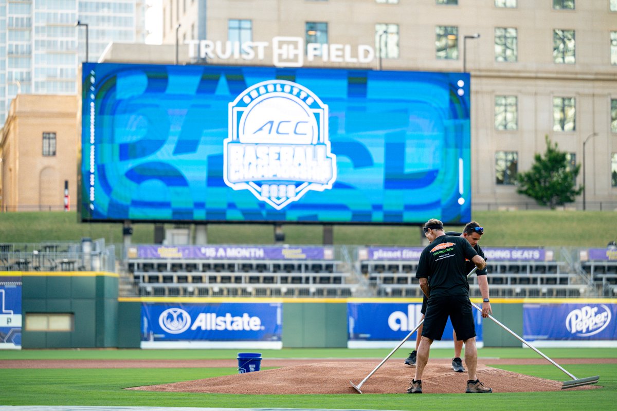 ACCBaseball's tweet photo. Good morning from Day 2 of the 2026 ACC Baseball Championship 🏆 https://t.co/1IxzBdqX47