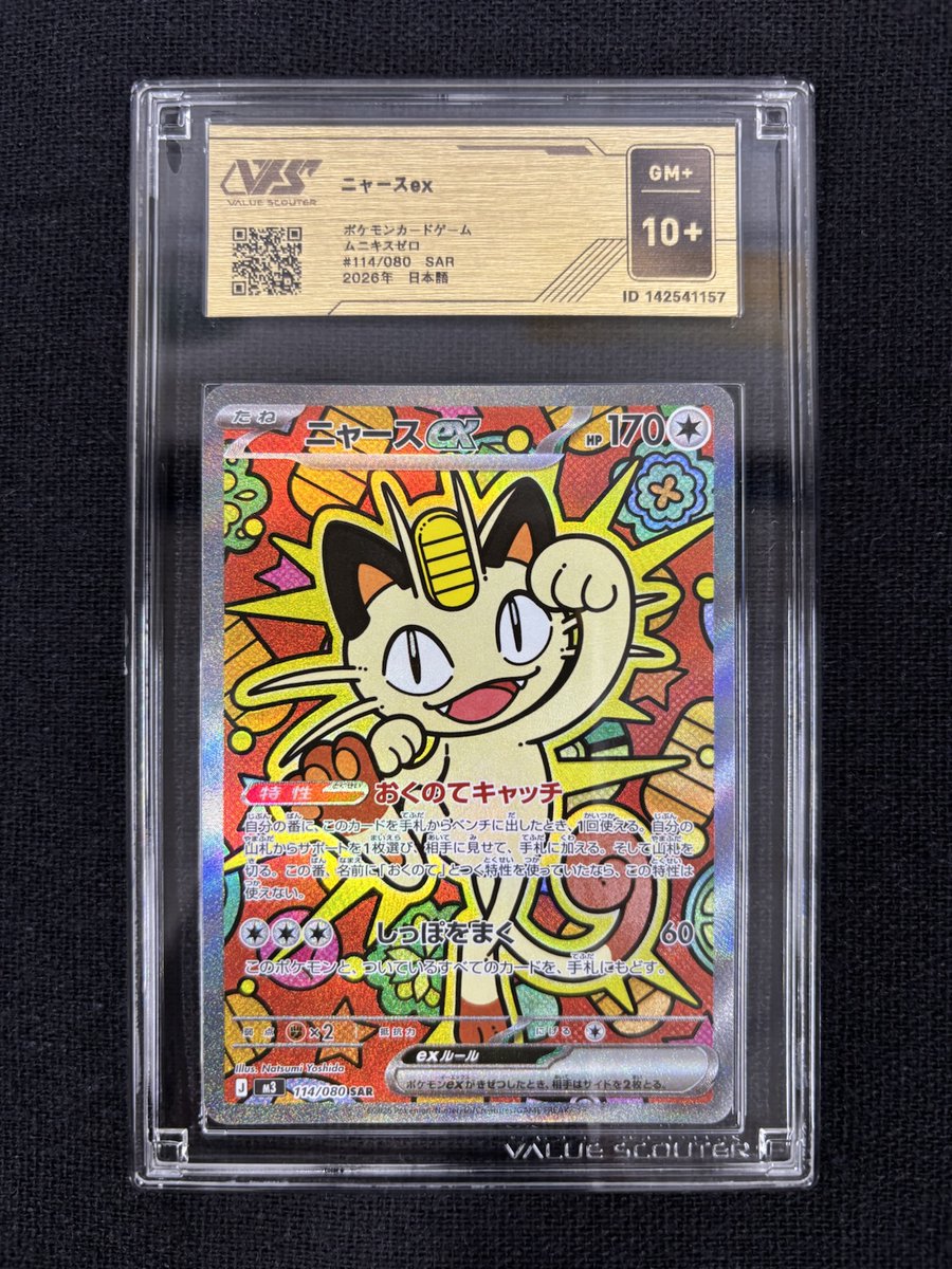 とんでもニャー綺麗なニャースex のSARきました🐈 グレード10+